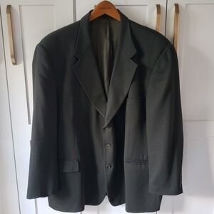 VTG Vito Rufolo Blazer‎ Mens 50 Green Wool Sport Coat Made in Italy